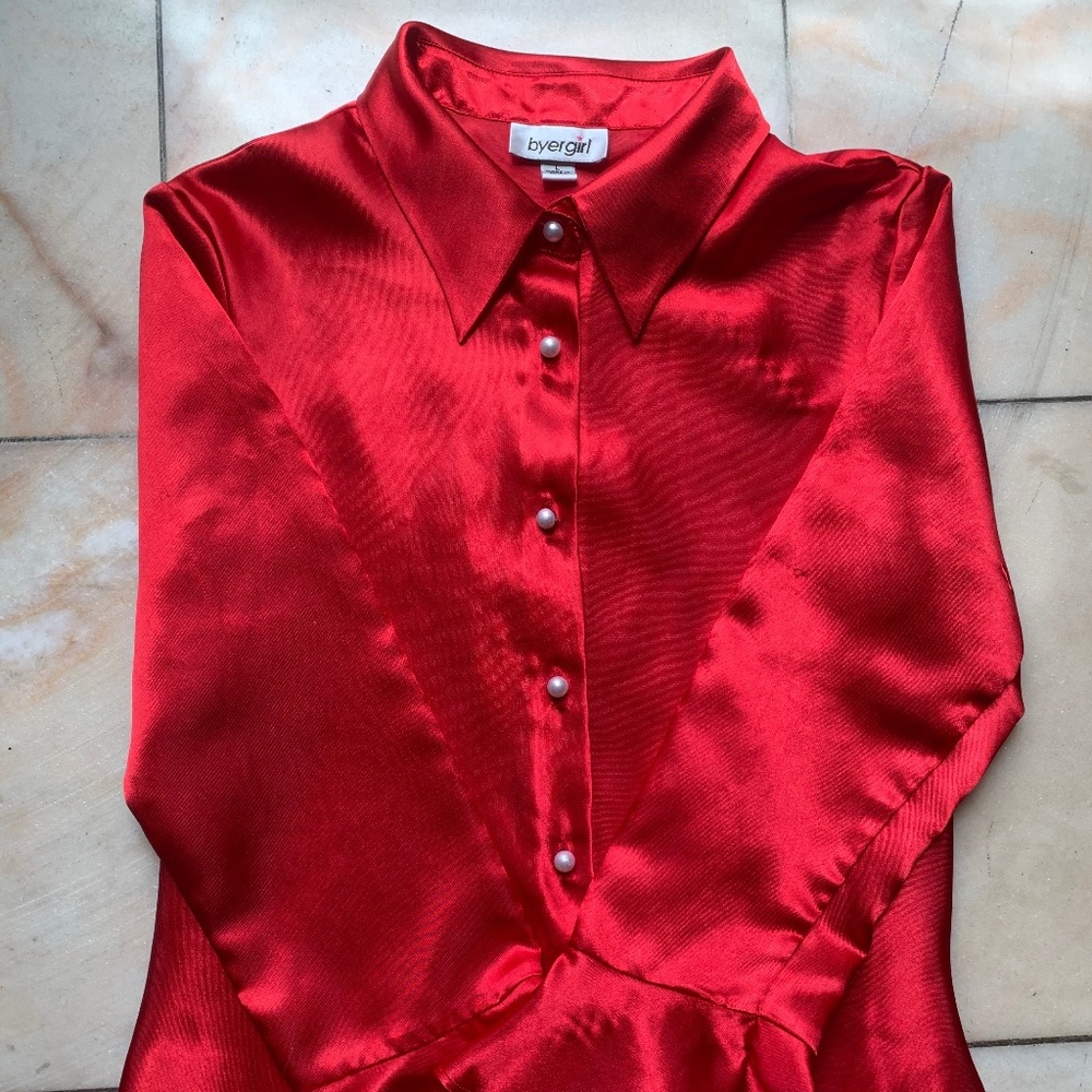 Long Sleeve Button Down Blouse
